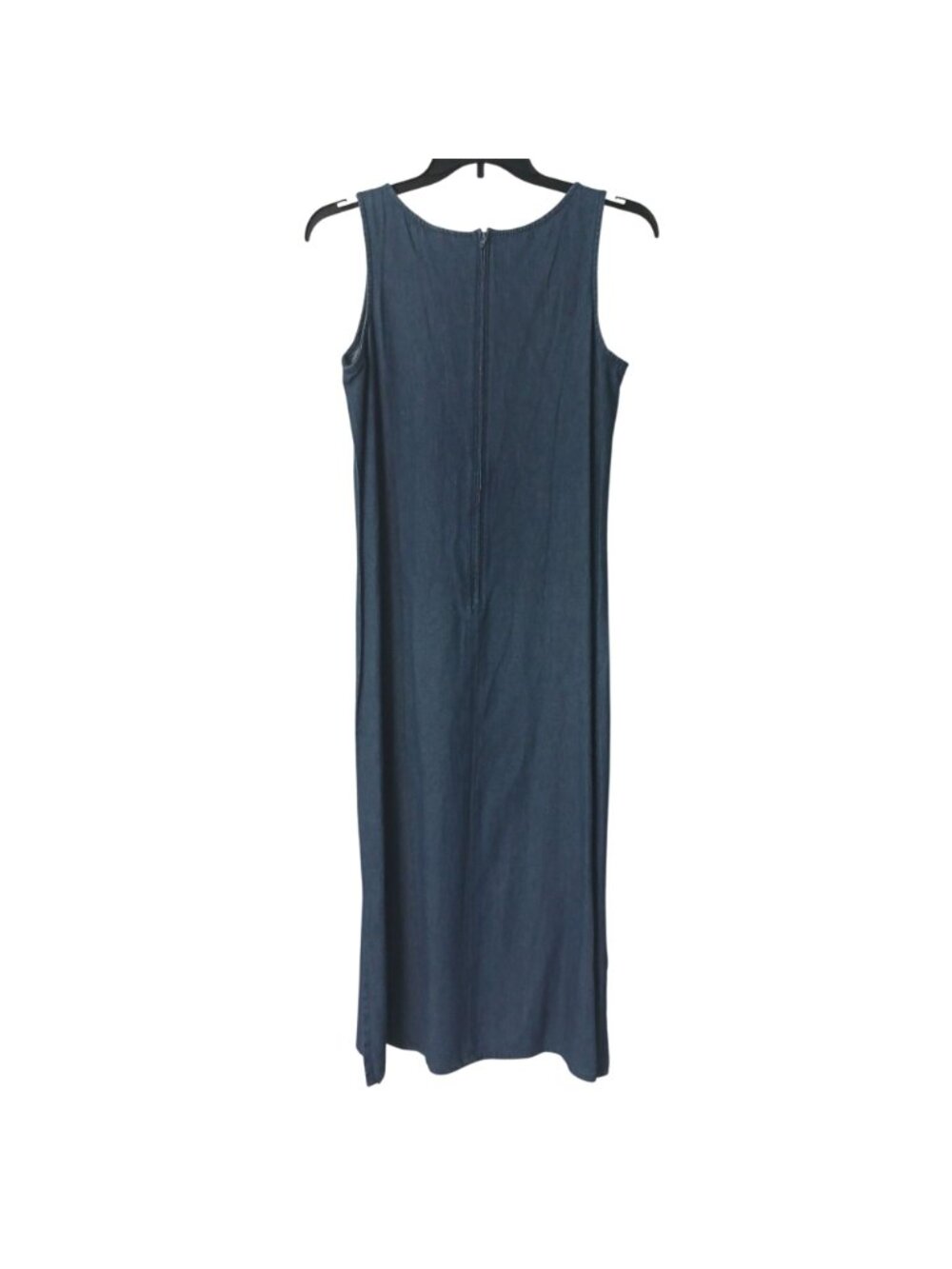 Excitation Womens Sz M Denim 2-Pc Set Sleeveless Back Zipper Dress w/ Jacket C17 - Picture 5 of 12
